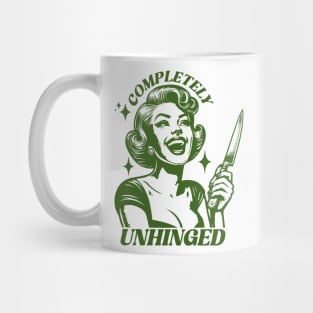 Completely Unhinged Retro Unhinged Girl Mug